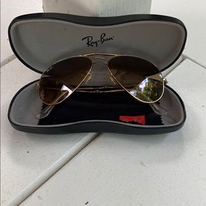 Ray Ban folding Aviator sunglasses